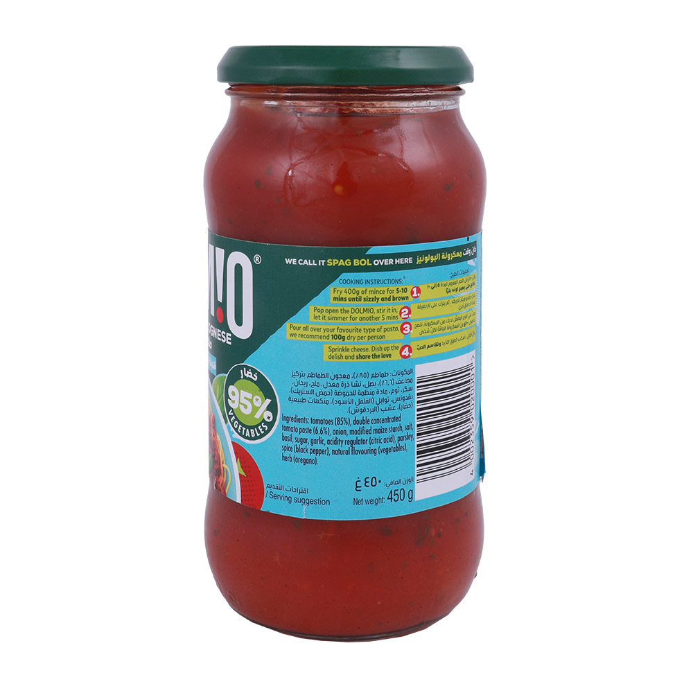 Dolmio Low Fat Bolognese Sauce 450g back image