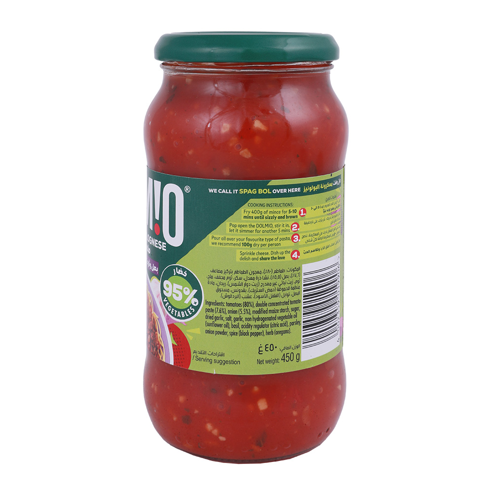 Dolmio Onion & Garlic Bolognese Sauce 450g back image
