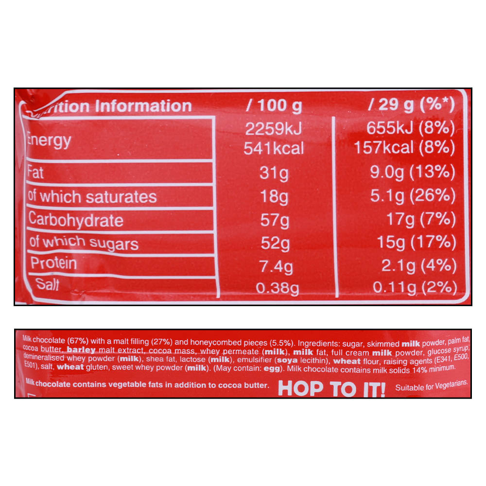 Maltesers Bunny Single Milk Chocolate 29g right side image