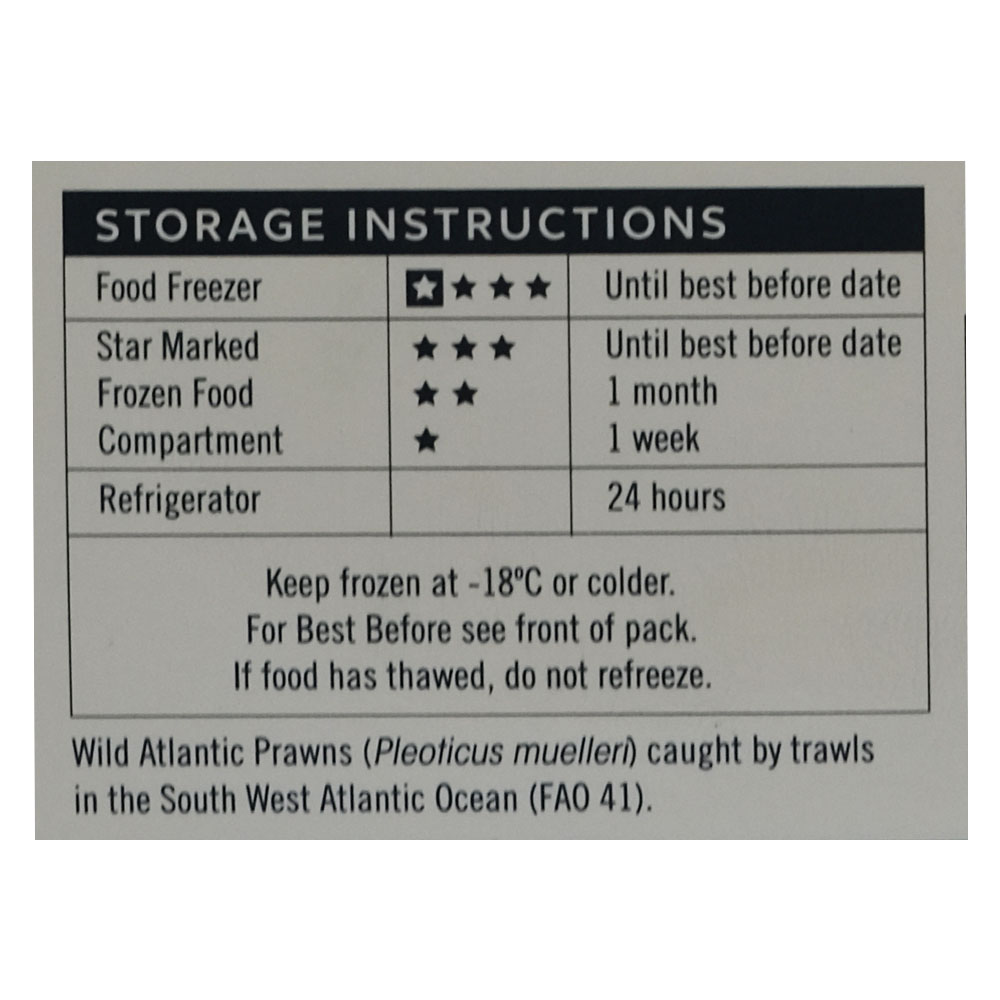 SuperValu Signature Taste Wild Atlantic Prawns 220g left side image