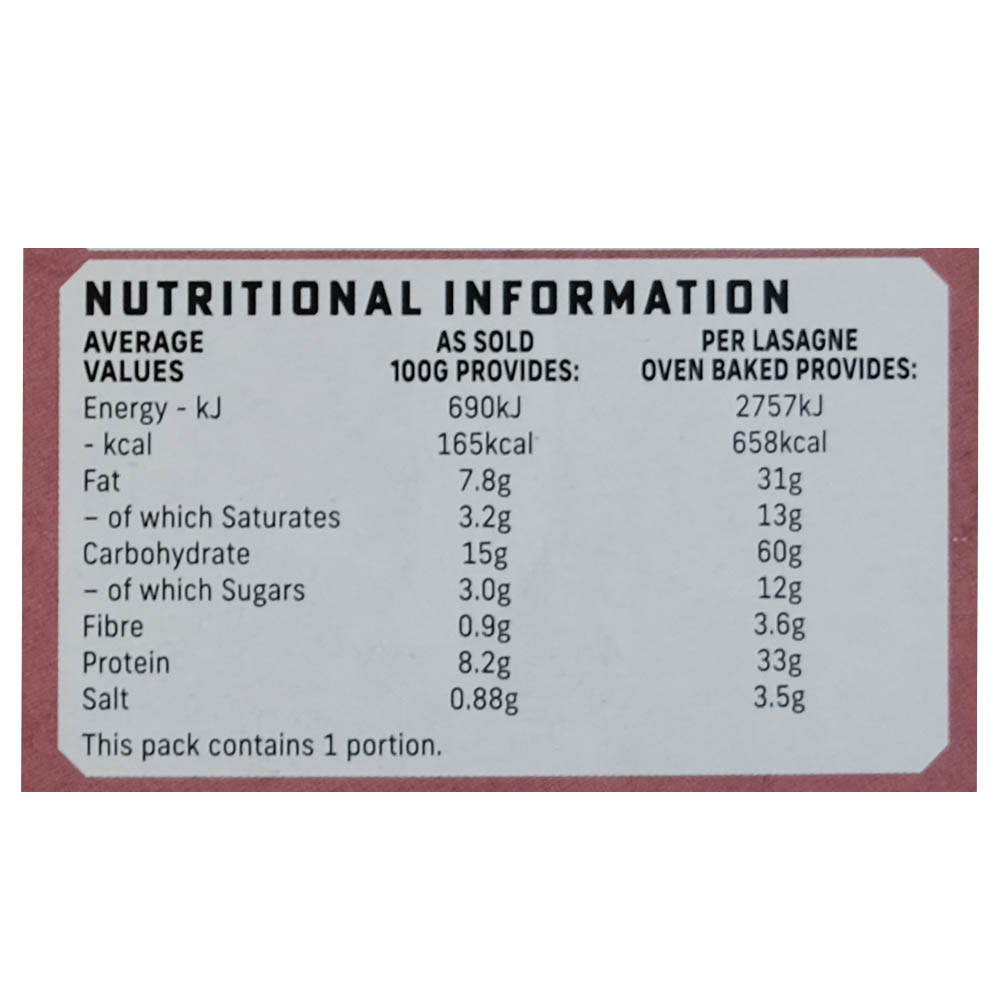 Goodfellas Beef Lasagne 400g - Alosra supermarket near me