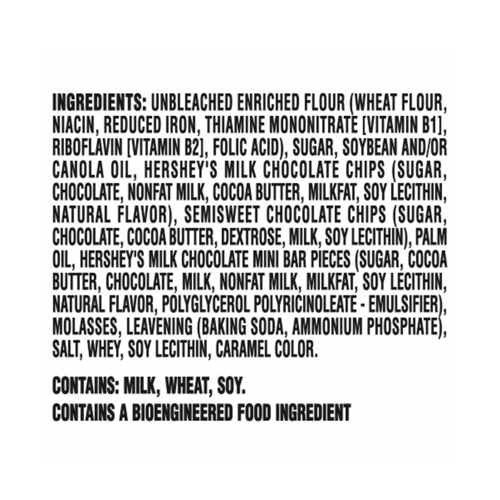 Hersheys Milk Chocolate Baking Chips 285g right side image
