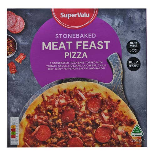 Supervalu Stonebaked Meat Feast Pizza 365g 
