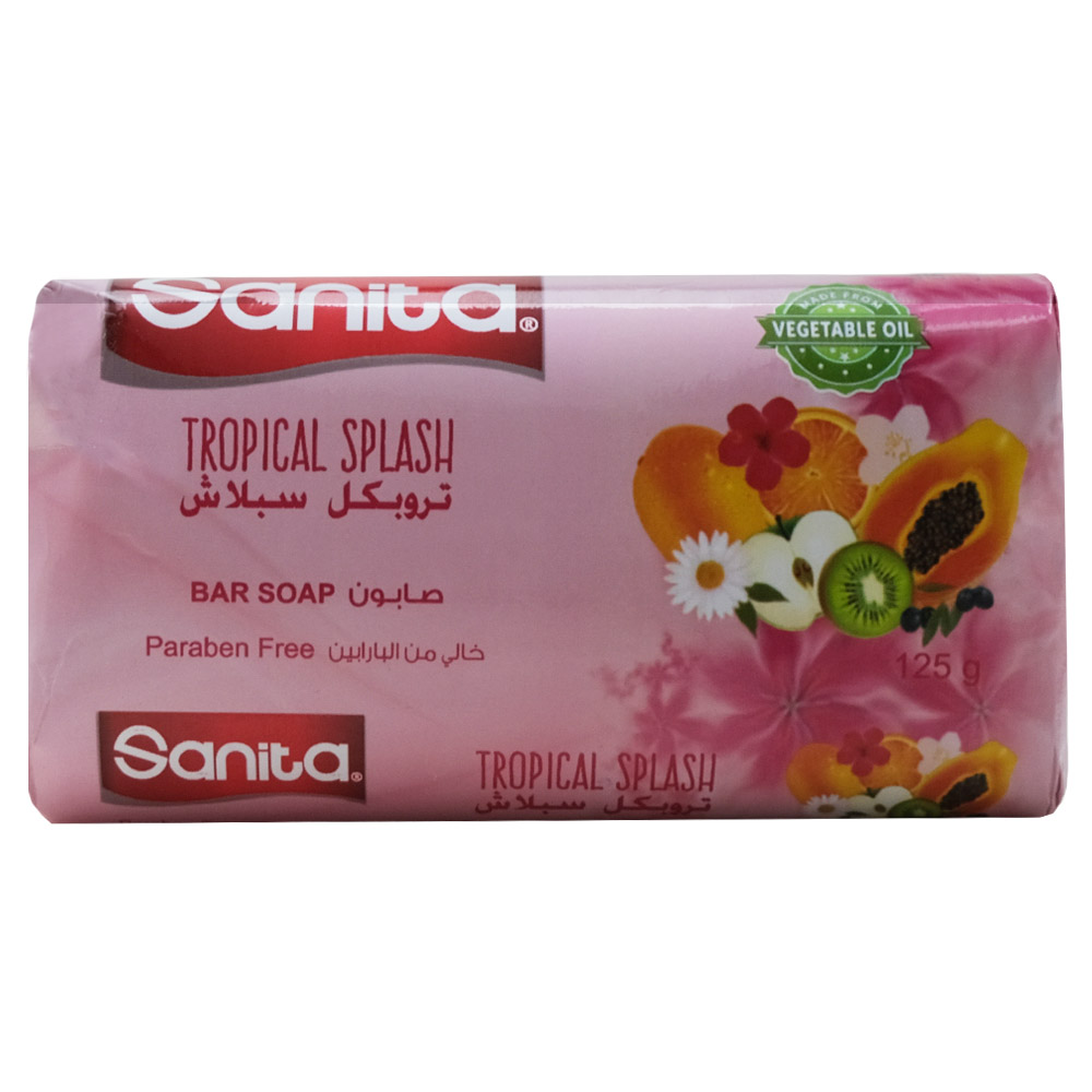 Sanita Tropical Splash Bar Soap 125g