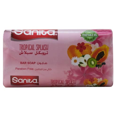 Sanita Tropical Splash Bar Soap 125g 