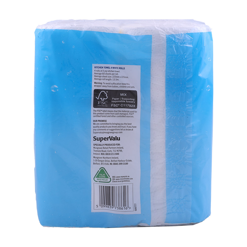Supervalu Ultra Kitchen Towel 2ply 4roll back image