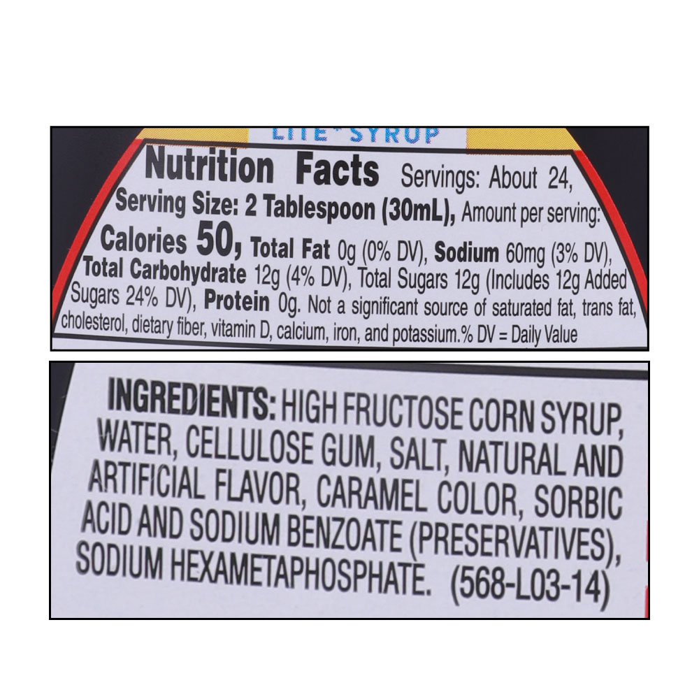 Pearl Milling Co. Pancake Butter Lite Syrup 710ml right side image