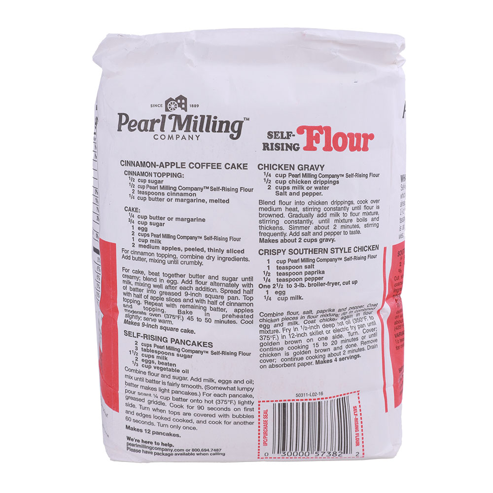 Pearl Milling Co. Self Rising Flour 2.27Kg back image