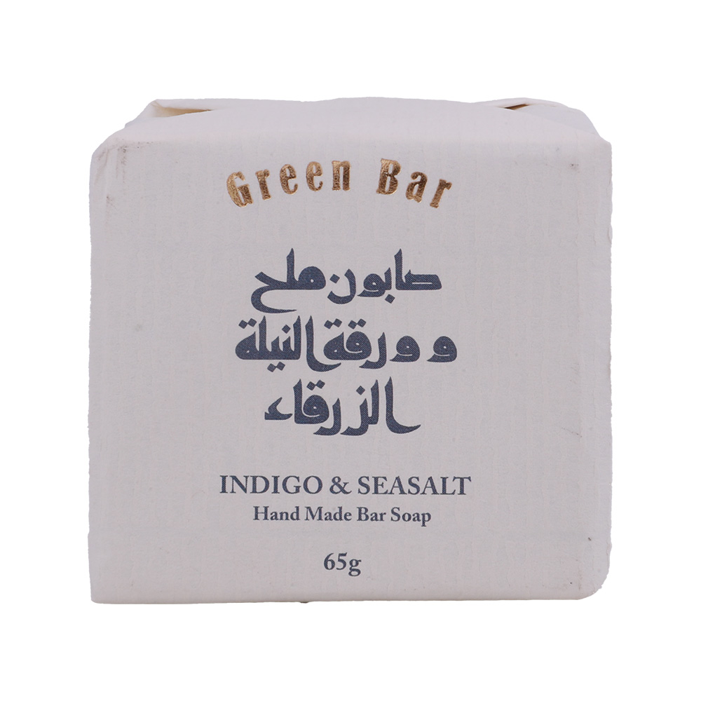 Green Bar Sea Salt Indigo Soap 65g