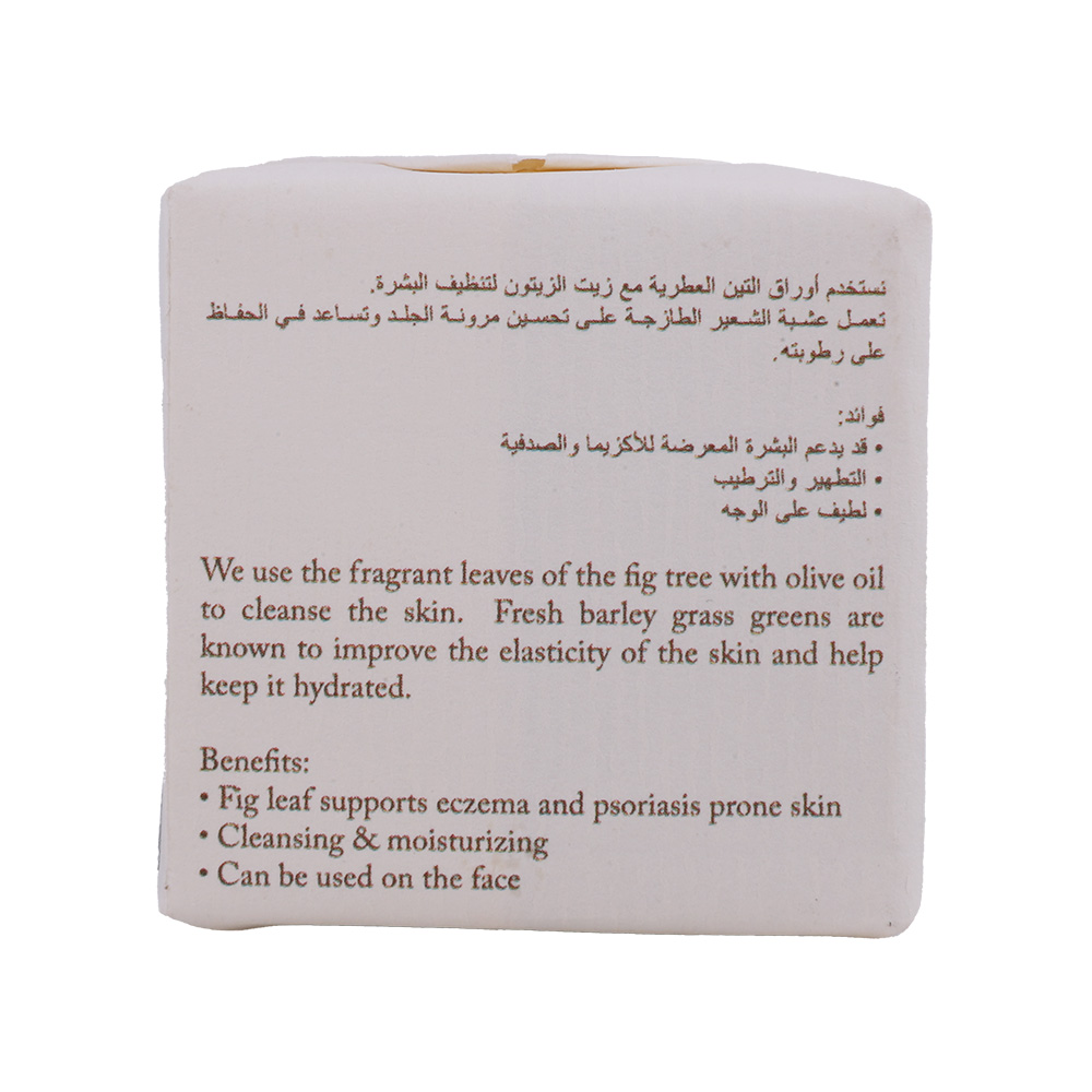 Green Bar Fig, Olive & Barley 65g - Bahrain Alosraonline store