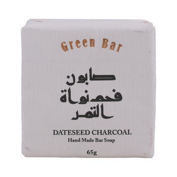 Green Bar Date Seed Charcoal Soap 65g 