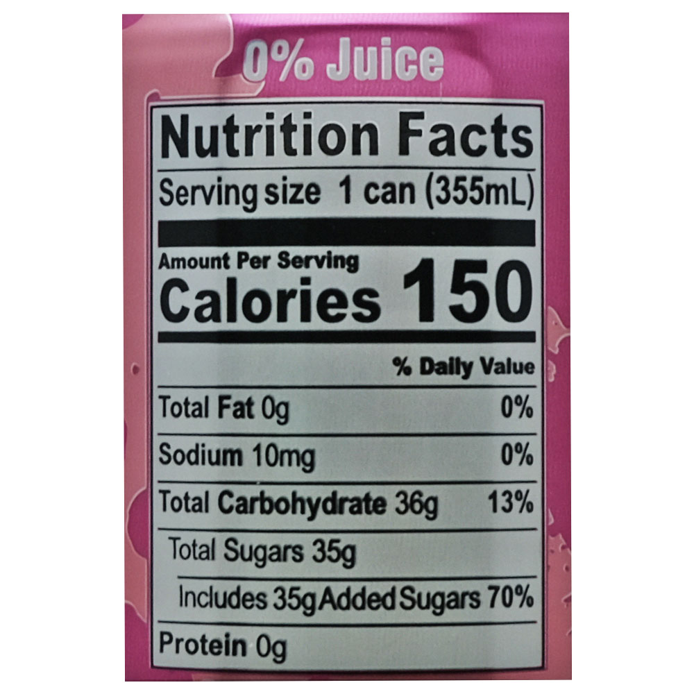 Warheads Sour Watermelon Soda 355ml back image