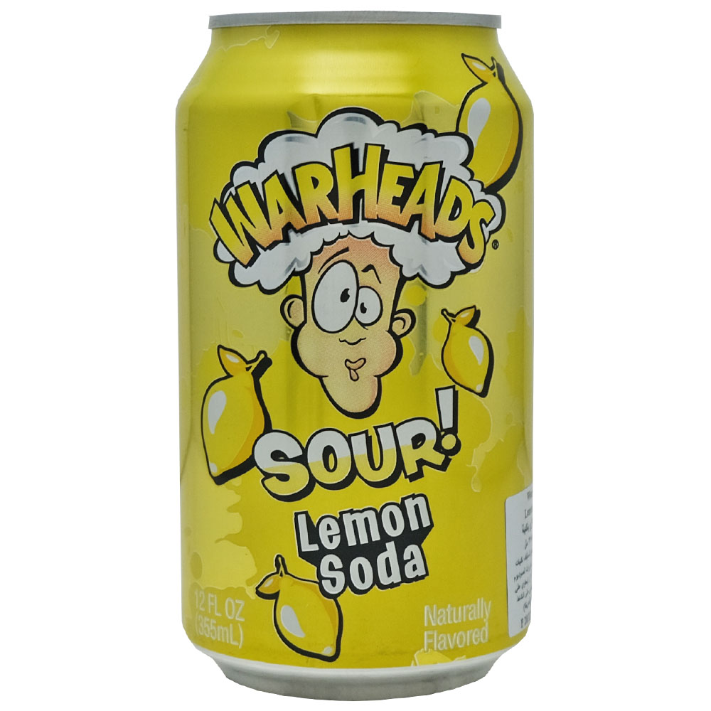 Warheads Sour Lemon Soda 355ml