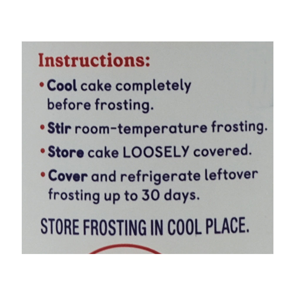 Betty Crocker Rich & Creamy Frosting Cream Cheese 453g left side image