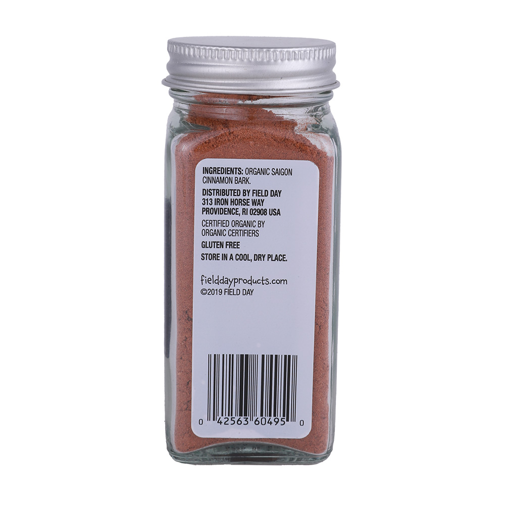 Field Day Spices Saigon Cinnamon Organic 42.5g back image