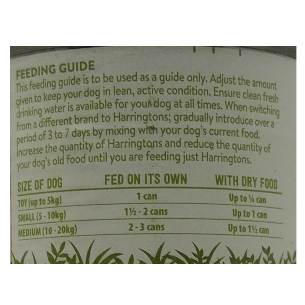 Harringtons Adult Dog Food With Turkey and Vegetables 400g right side image