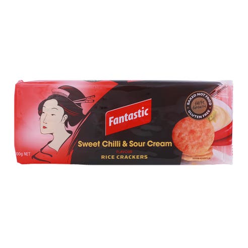 Fantastic Sweet Chilly & Sour Cream Rice Crackers 100g 