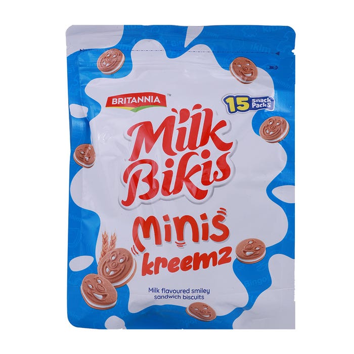 Britannia Milk Bikis Minis Cream Bag 200g