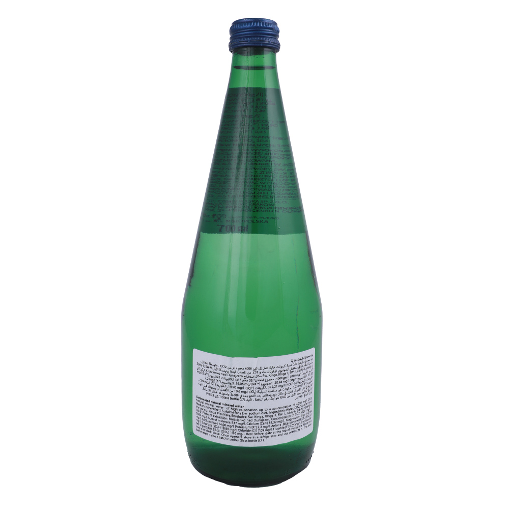 Kinga Mineral Sparkling Water 700ml back image
