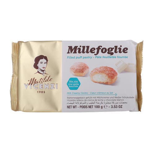 Vicenzi Matilde Milk Cream Filled Puff Pastry 100g 