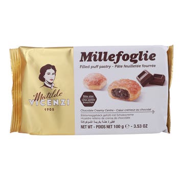 Vicenzi Matilde Chocolate Cream Filled Puff Pastry 100g 