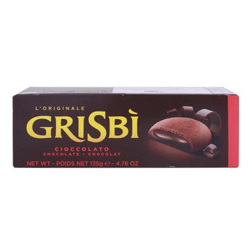 Grisbi Chocolate Cream Filled Cookies 135g 