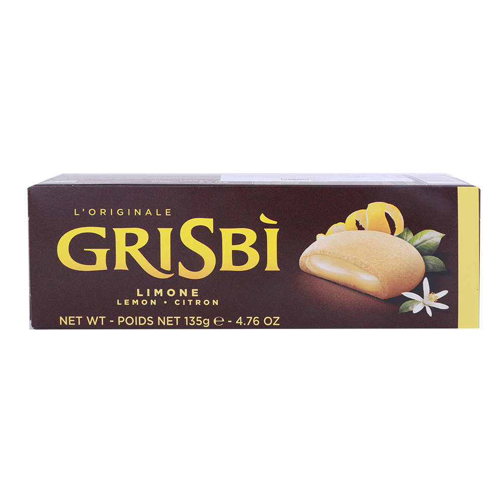 Grisbi Lemon Cream Filled Cookies 135g