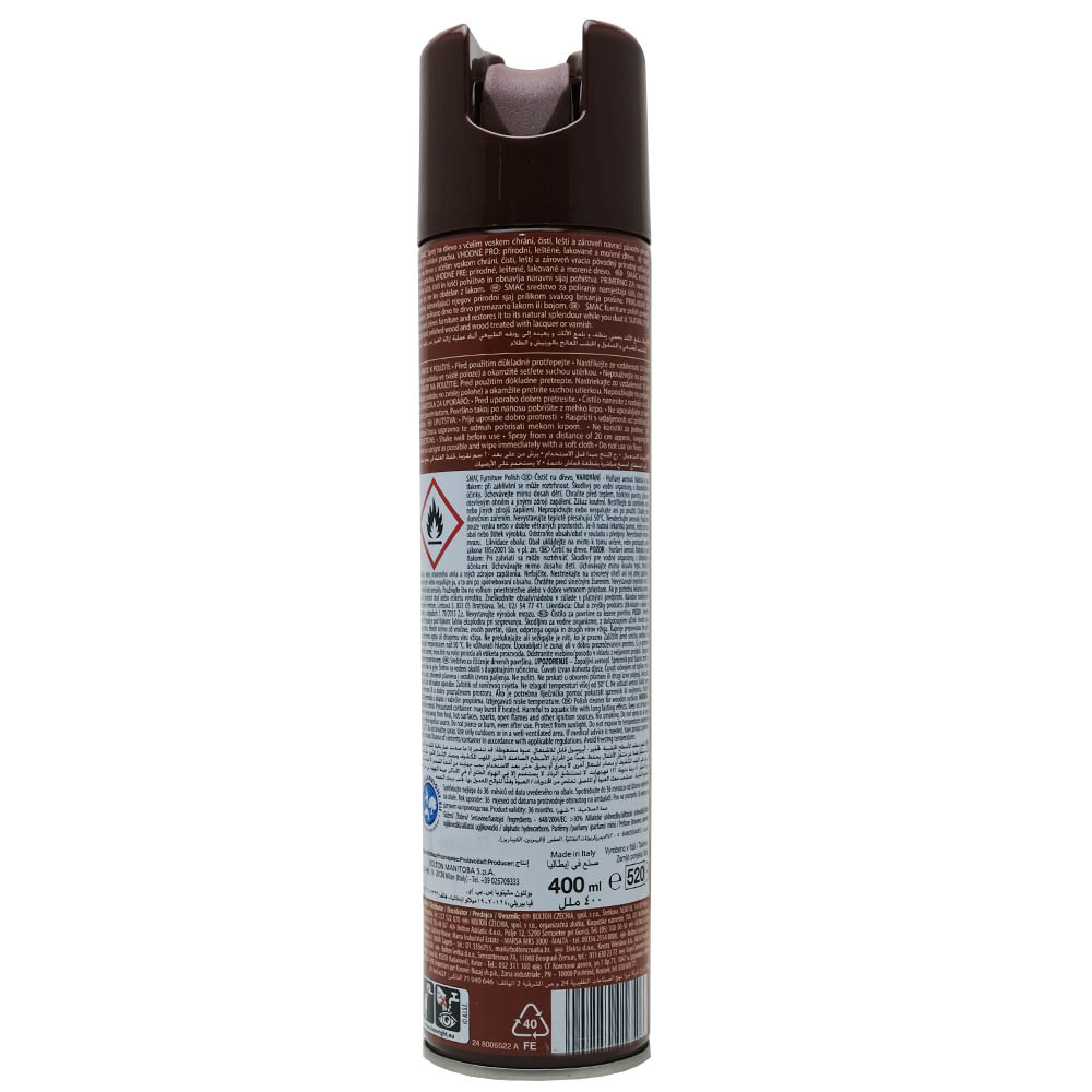 Smac Furniture Polish 400ml back image