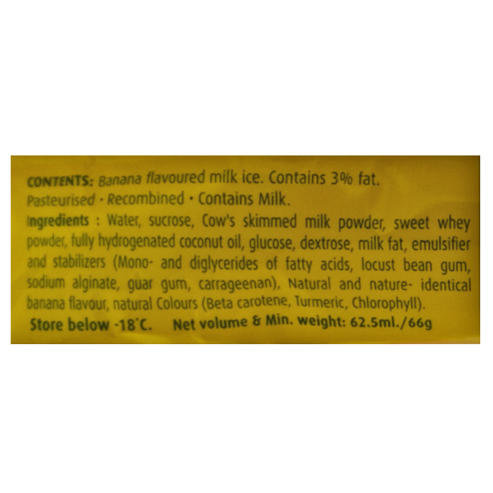 Kdd Banana Lollies Stick 62.5ml back image