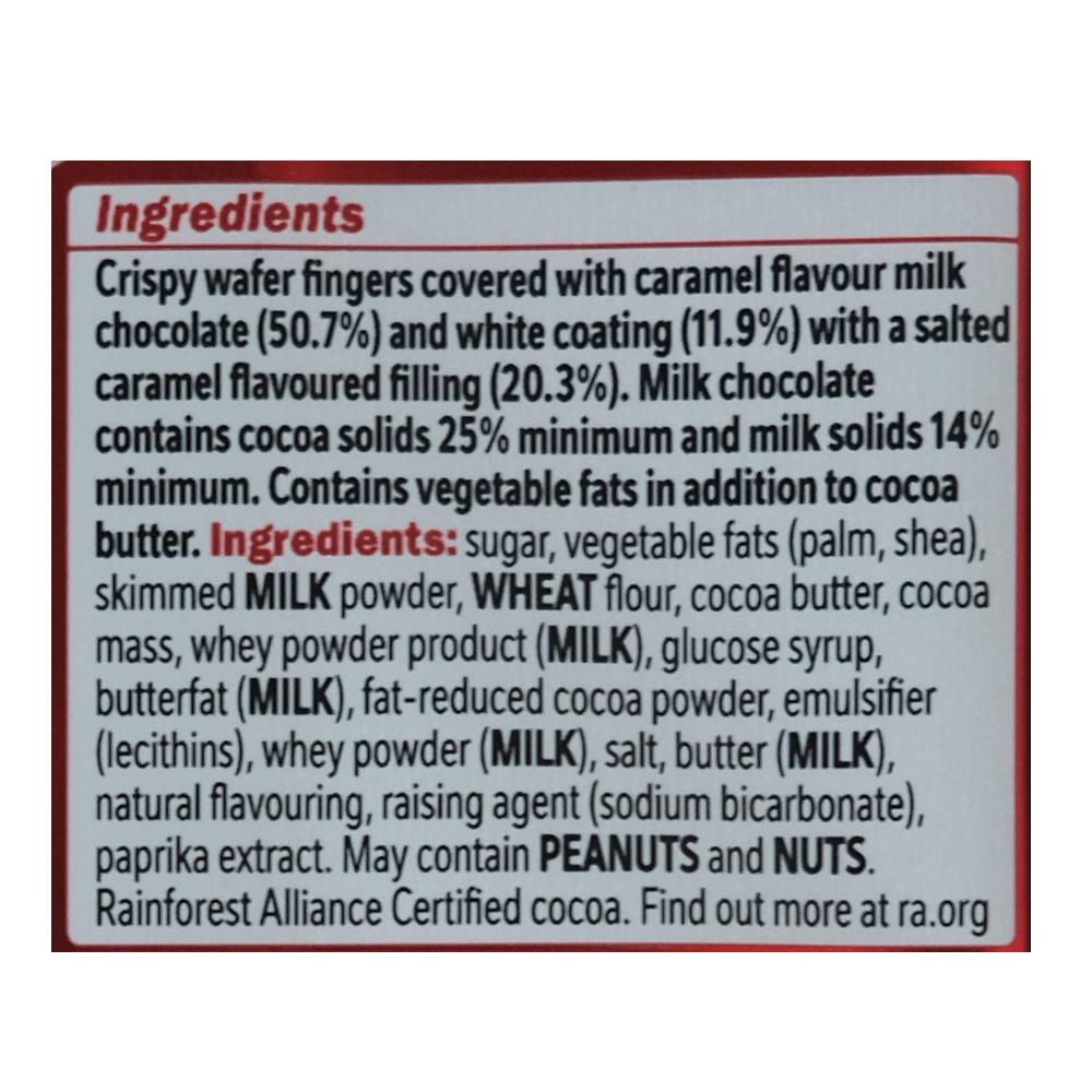 Nestle Kit Kat Salted Caramel 99g right side image