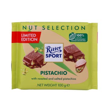 Ritter Sport Pistachio Nut Chocolate 100g 