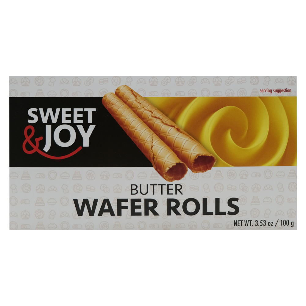 Sweet & Joy Butter Wafer Rolls 100g