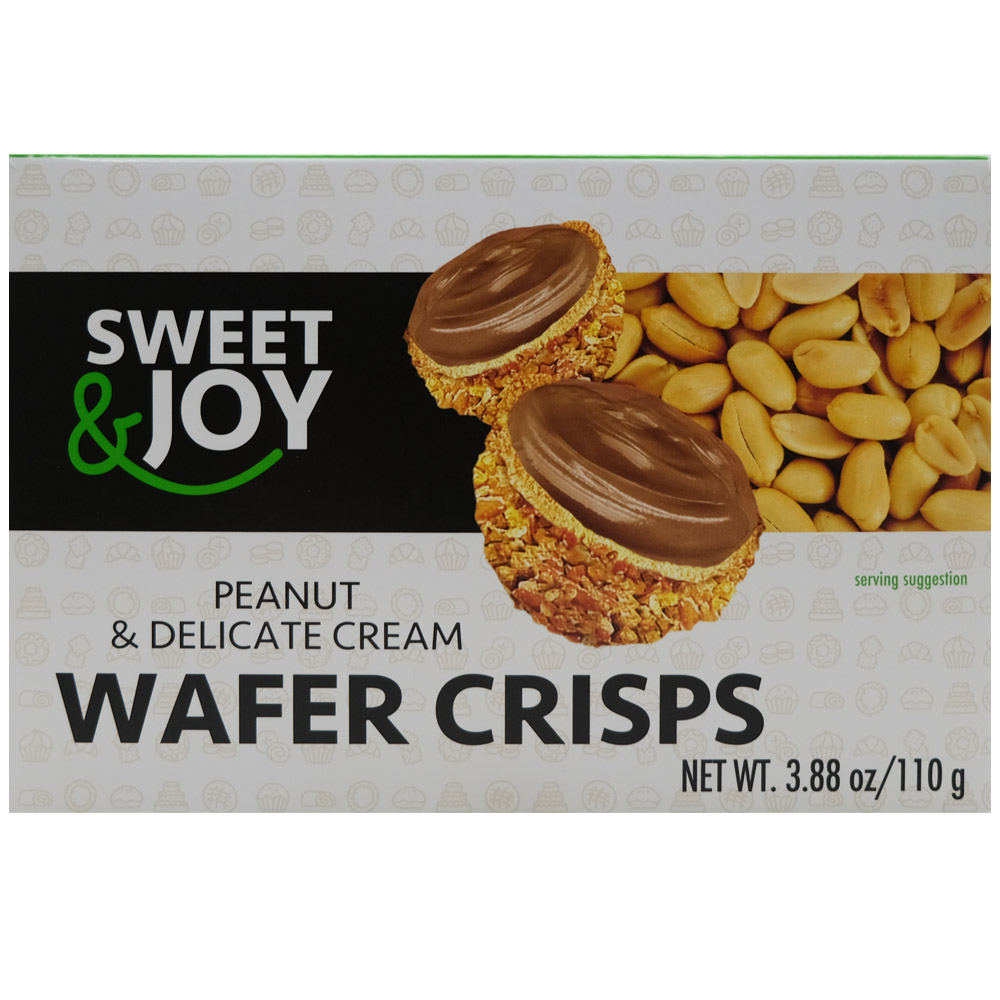 Sweet & Joy Peanut & Delicate Cream Wafer Crisps 110g