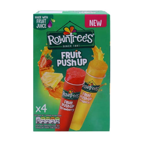 Rowntree's Fruit Pushup Lollies 4x90ml 