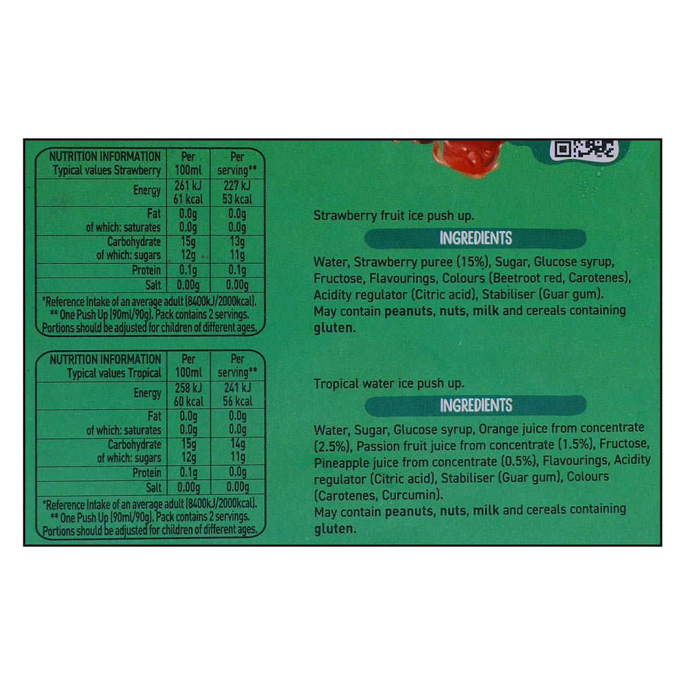 Rowntree's Fruit Pushup Lollies 4x90ml right side image