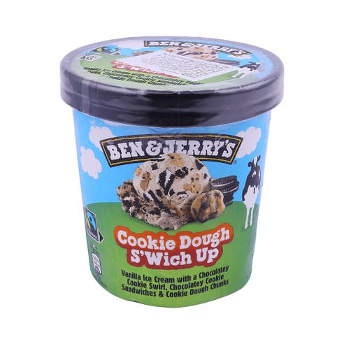 Ben & Jerry's Cookie Doughs S'Wich Up Ice Cream 465ml 