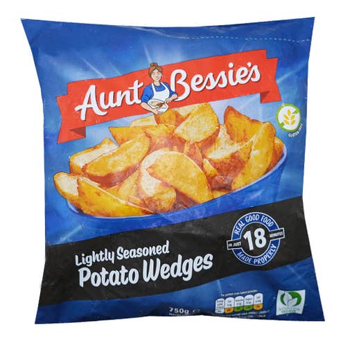 Aunt Bessies Lightly Seasoned Potato Wedges 750g 