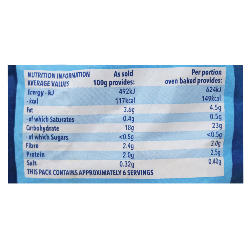 Aunt Bessies Homestyle Chips 800g right side image