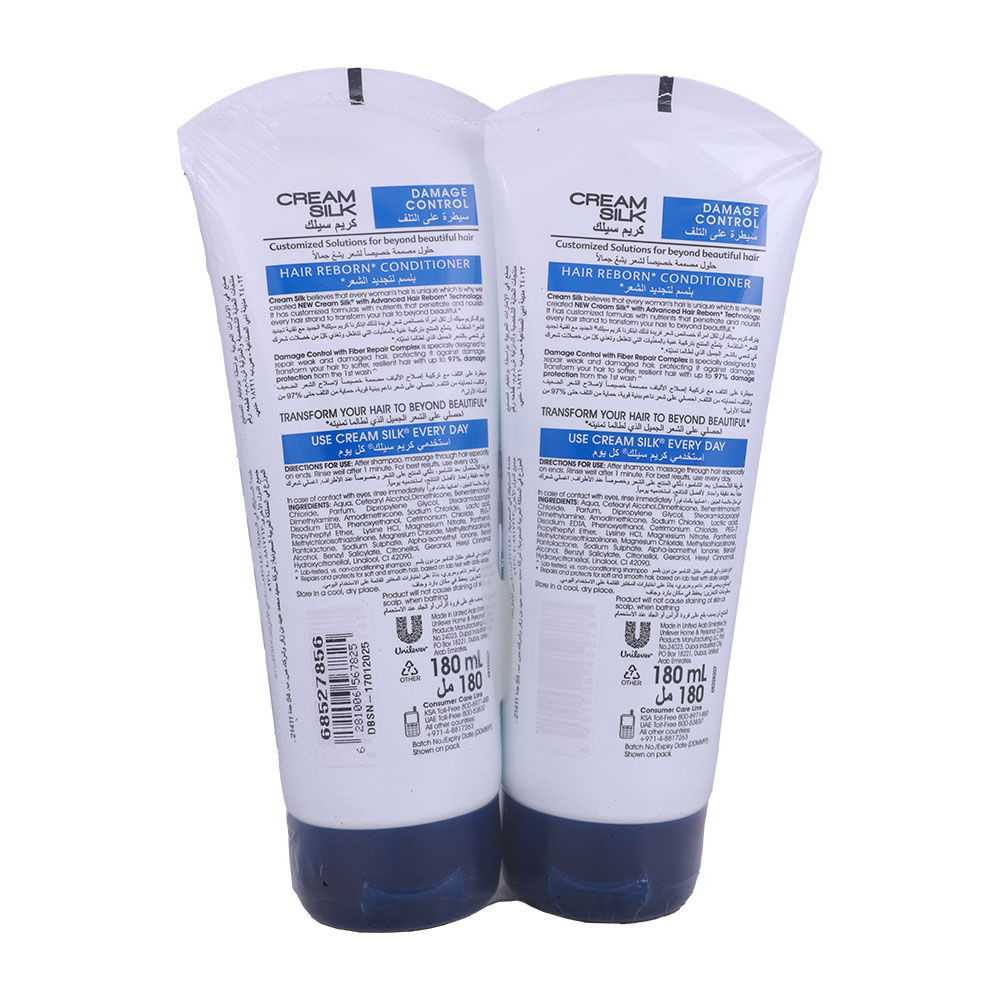 Cream Silk Damage Control Conditioner 2x180ml [Special Offer] back image