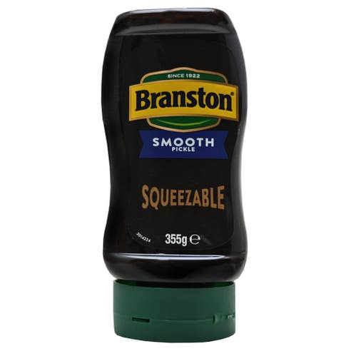 Branston Squeezy Mixed Vegetables Smooth Sweet Pickle 355g 