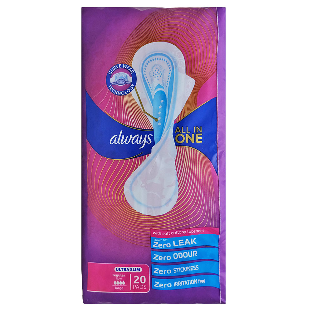 Always Ultra Slim Large Wings Sanitary Pads 20s