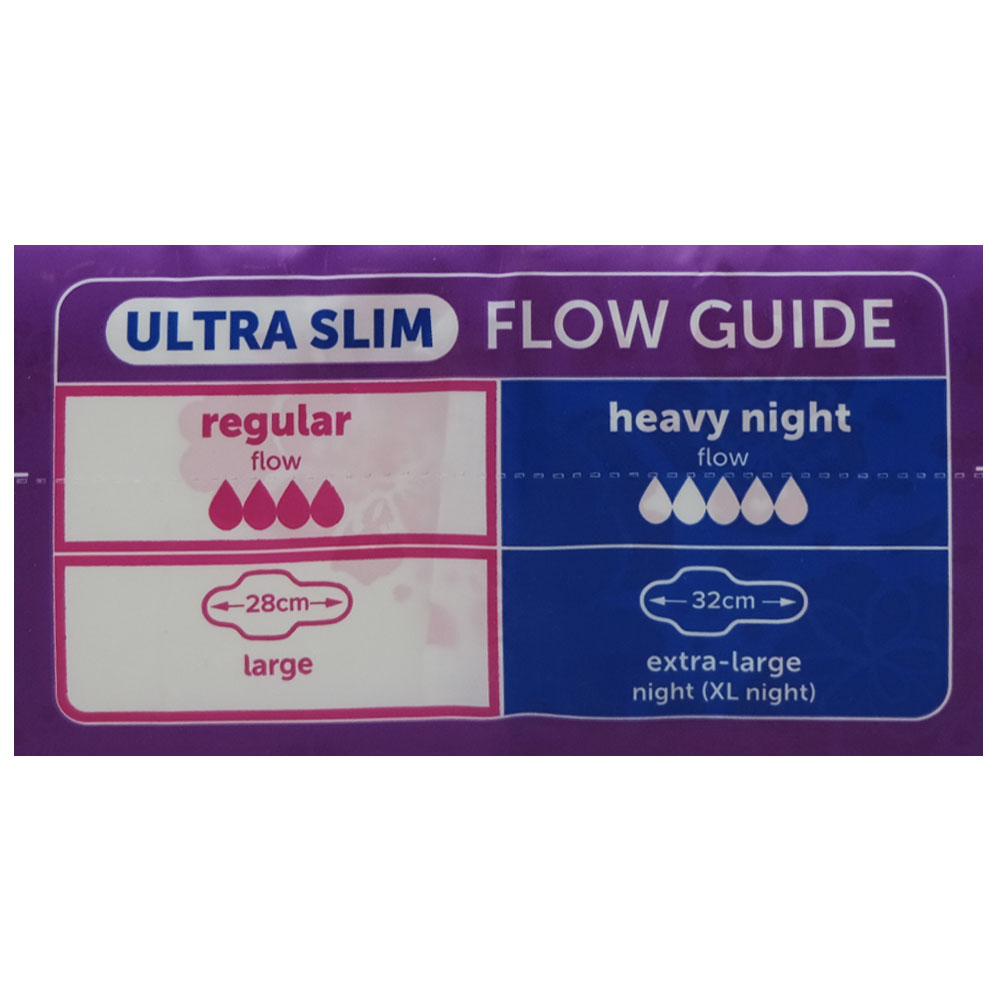 Always Ultra Slim Large Wings Sanitary Pads 20s right side image