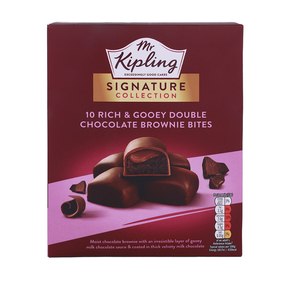 Mr Kipling 10 Pack Gooey Chocolate Brownie Bites