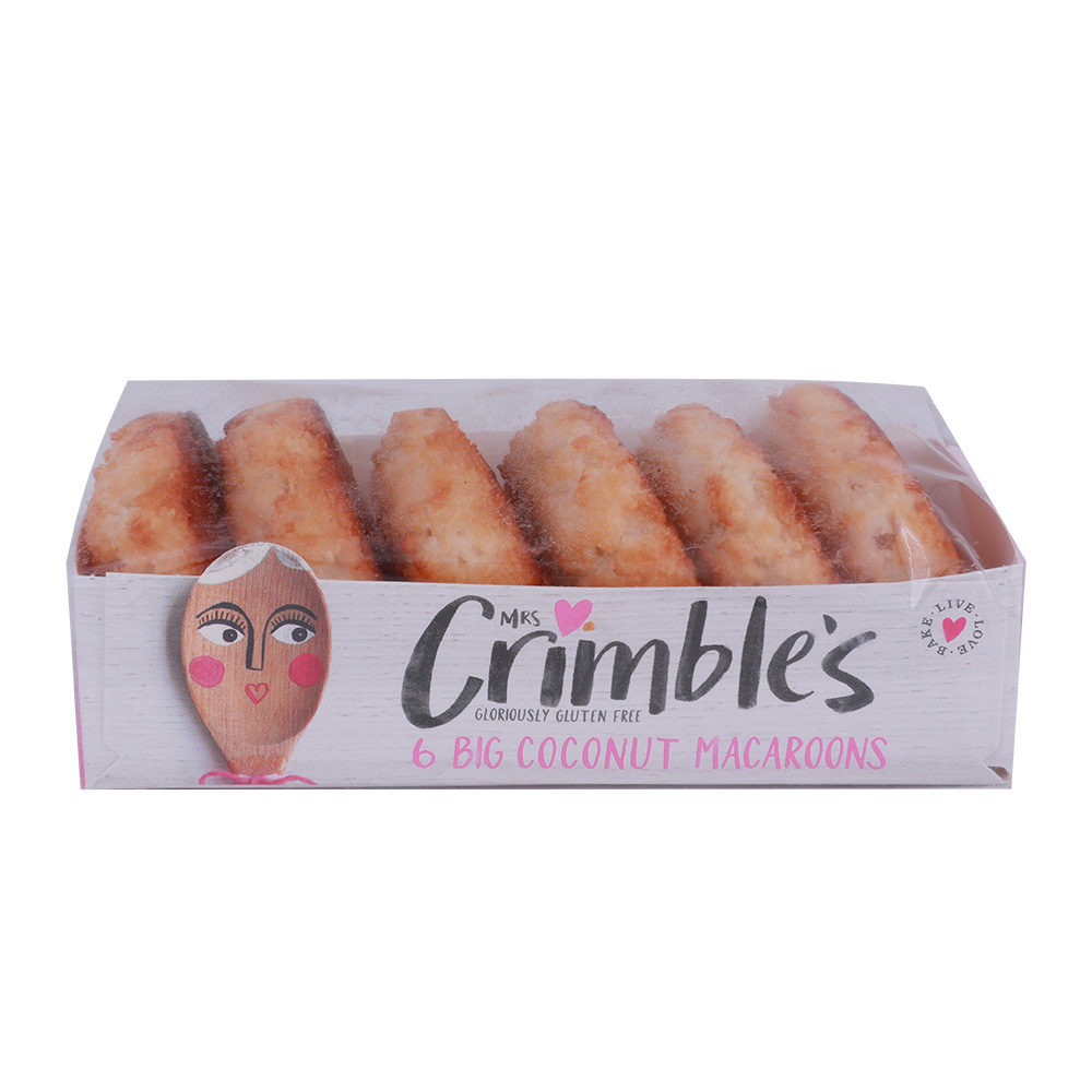 Mrs Crimbles 6 Large Coconut Macaroon 180g 