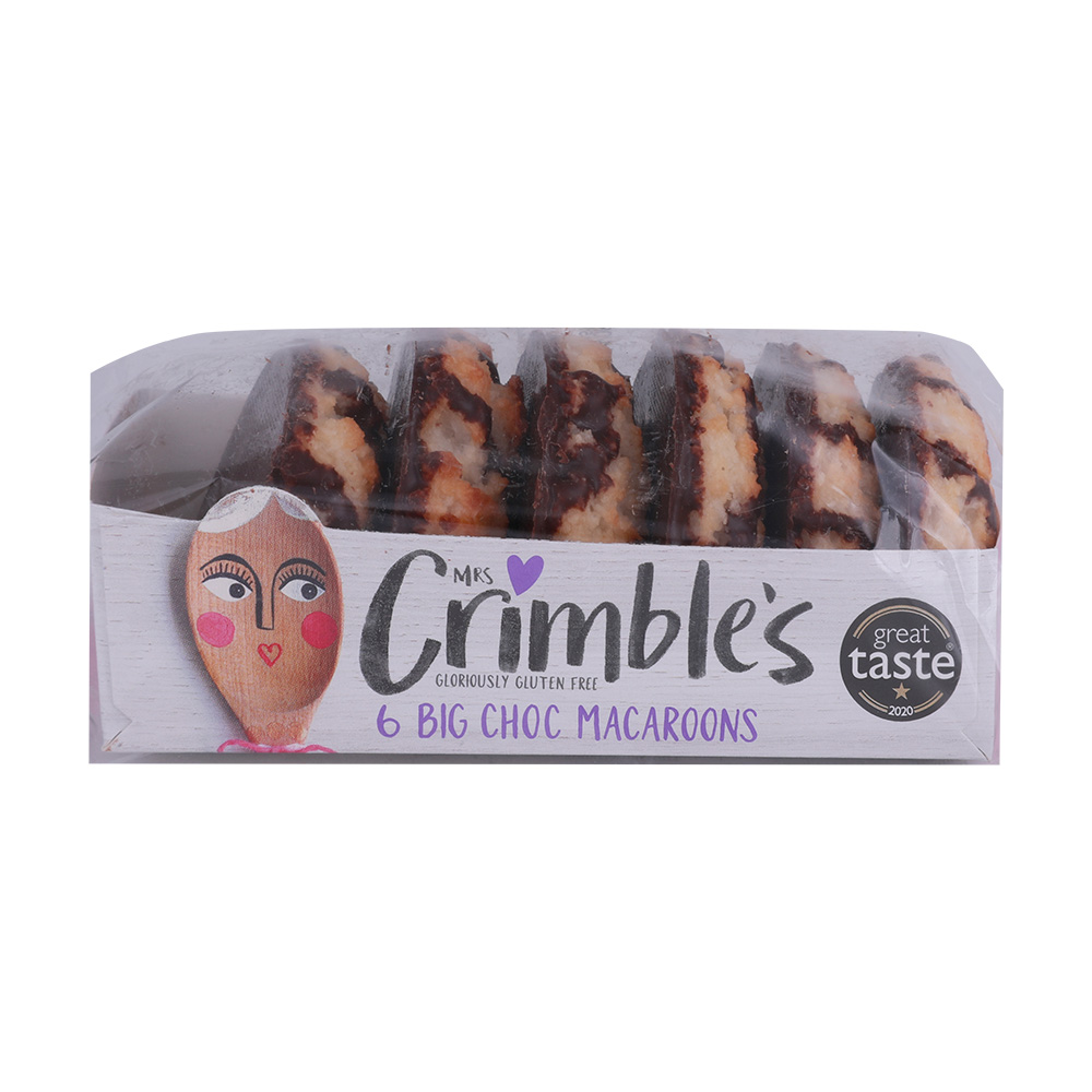 Mrs Crimbles 6 Large Choc Macaroons 195g 