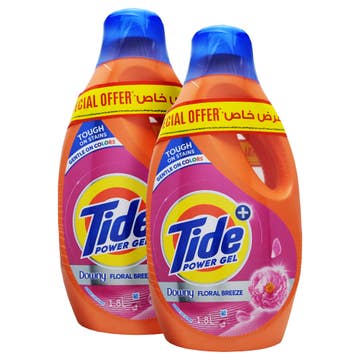 Tide Power Gel Floral Breeze 2x1.8L [Special Offer] 