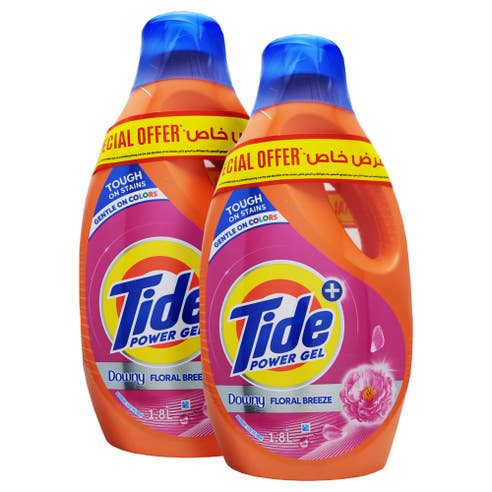 Tide Power Gel Floral Breeze 2x1.8L [Special Offer] 