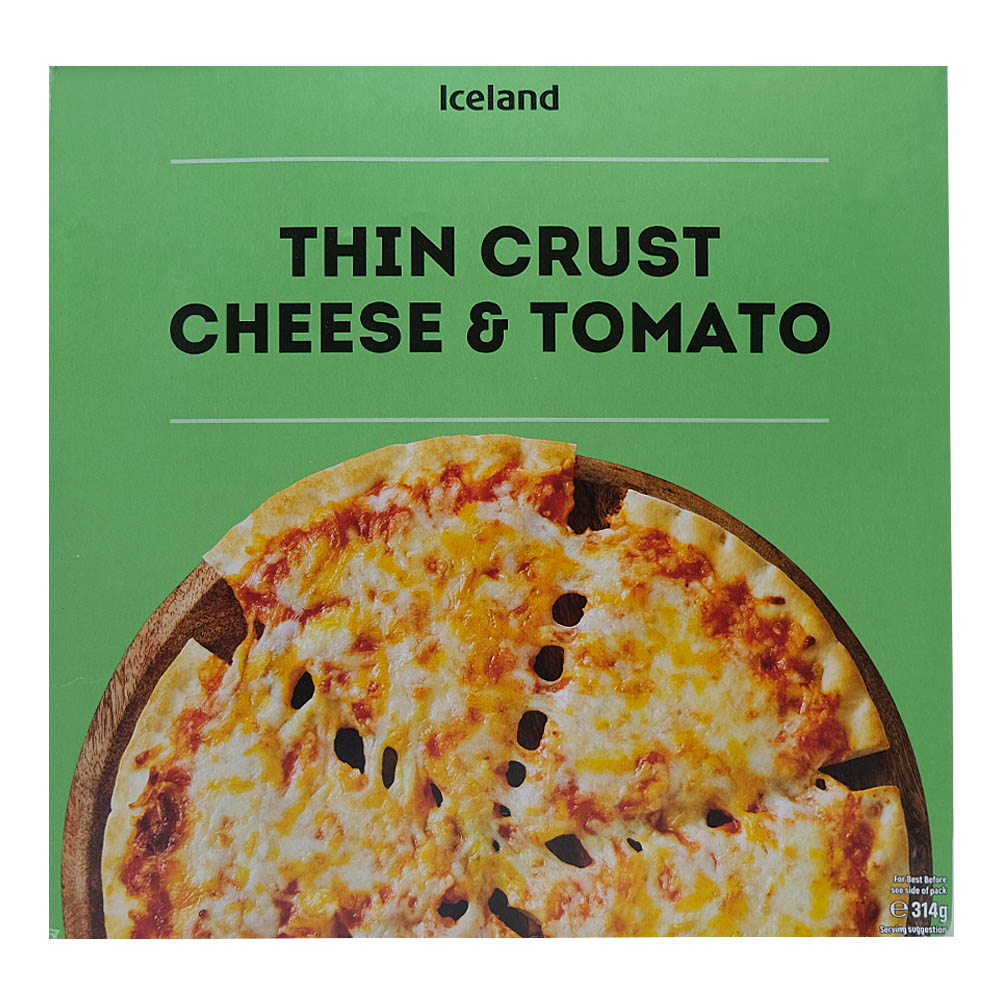 Iceland Thin Crust Cheese & Tomato Pizza 314g