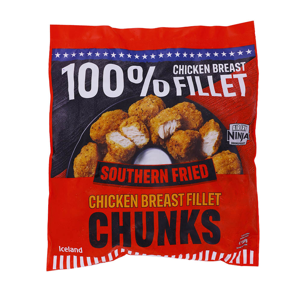 Southern Fried Chicken Breast Fillet Strips Iceland - Kalorie, KJ A