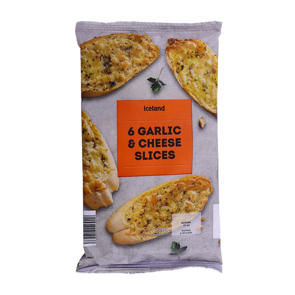 Iceland 6 Garlic & Cheese Slices 200g